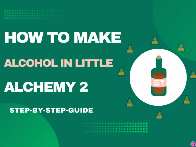 How to make alcohol in little alchemy 2?