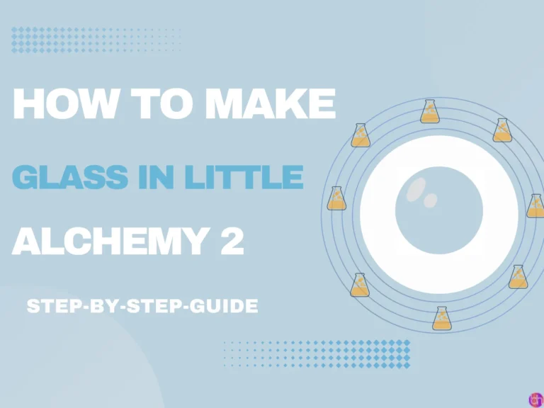 How to make Glass in little alchemy 2?