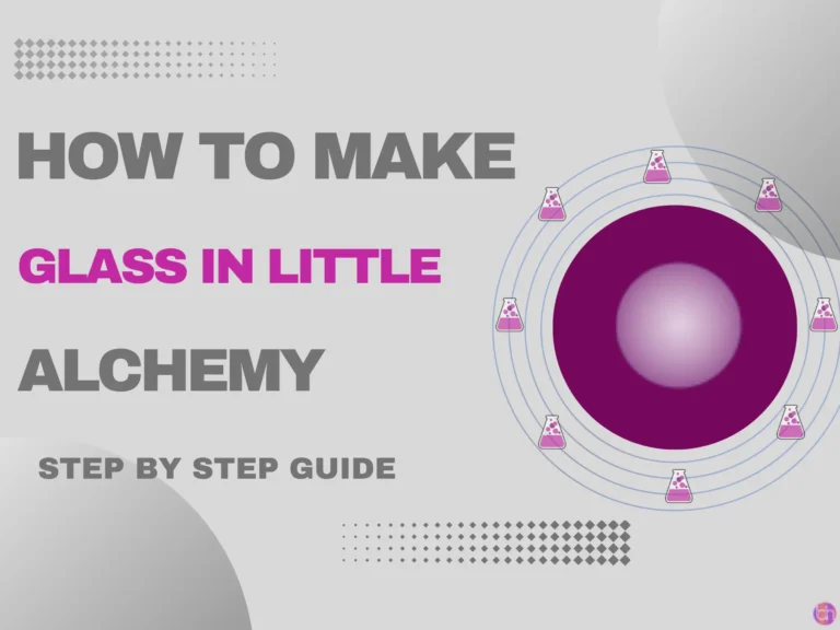 How to make glass in little alchemy?
