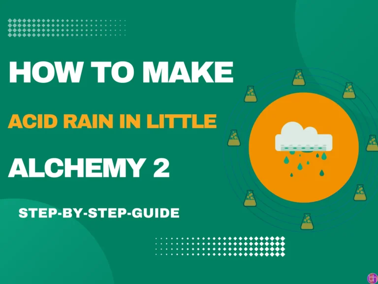 How to make acid rain in Little Alchemy 2?
