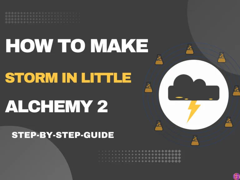 How To Make Storm In Little Alchemy 2?