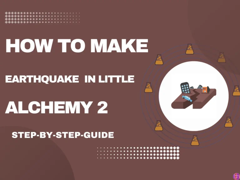How to make Earthquake in Little Alchemy 2?